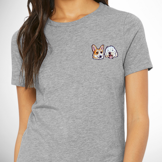 Pet Embroidered T-Shirt (Woman)